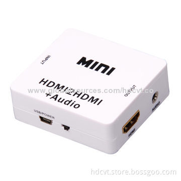 Mini HDMI to HDMI Audio Converter, No Need to Install Drivers, Portable and Flexible
